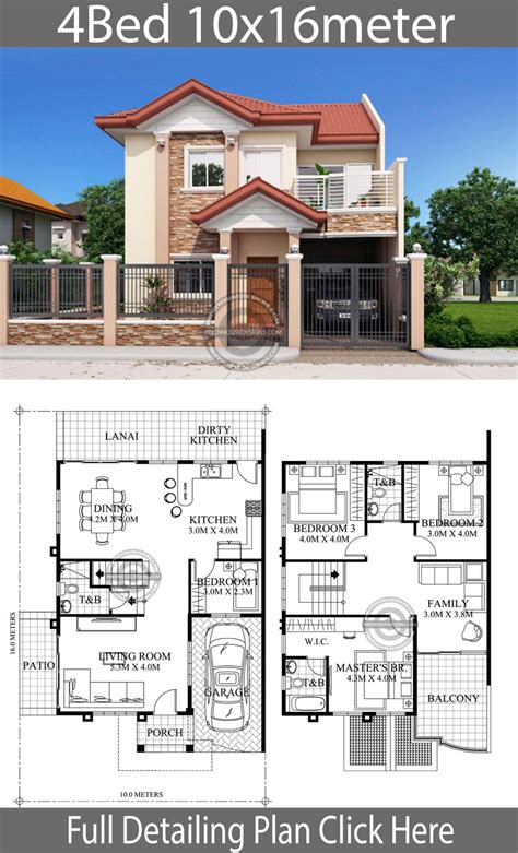 2 storey house philippines|2 storey house complete plan.